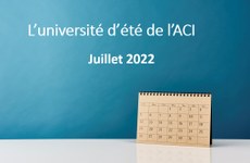 Juillet 2022 : université d'été de l'ACI